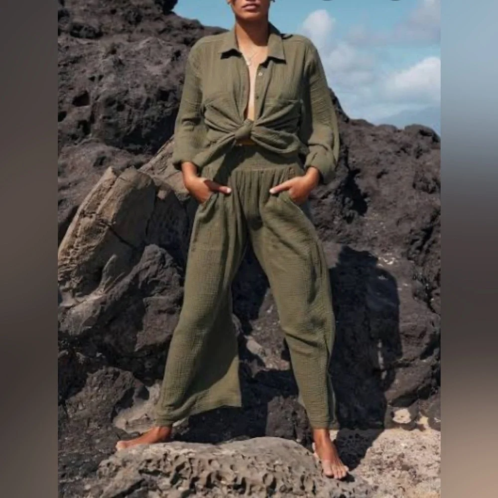 Z-Supply Cassidy Gauze Pants XS - Picture 3 of 11